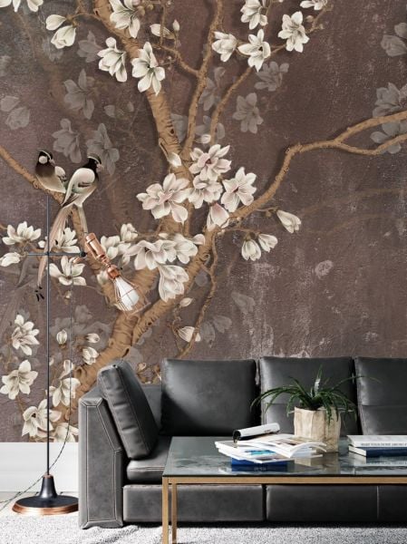 Uva Manolya Çiçekleri Duvar Kağıdı