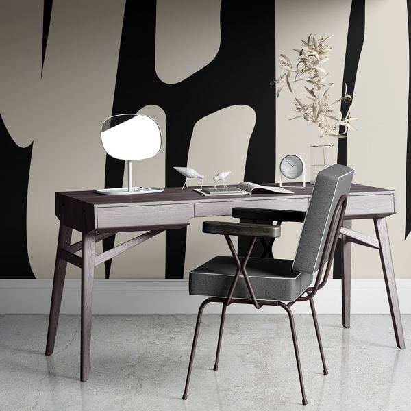 Siyah Beyaz Baklava Dilimli Duvar Kağıdı