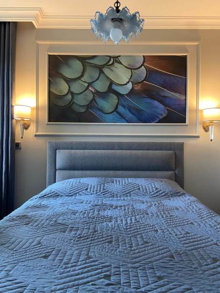 Gökkuşağı Renkler Mavi Tüyler Duvar Kağıdı