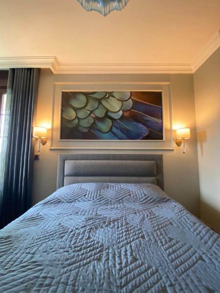 Gökkuşağı Renkler Mavi Tüyler Duvar Kağıdı