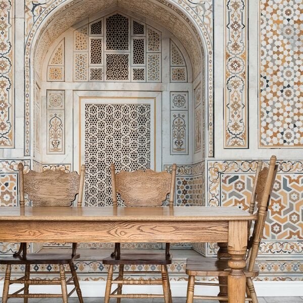 Tarihi Mozaik Desenler Üç Boyutlu Duvar Kağıdı