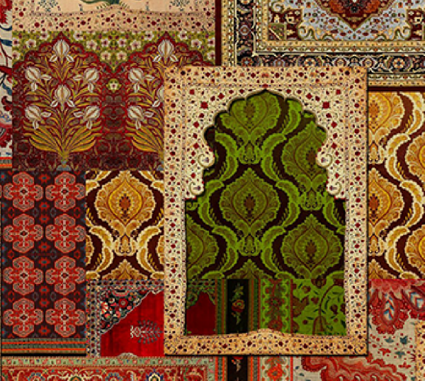 İç İçe Geçmiş Etnik Desen Kapılar Duvar Kağıdı