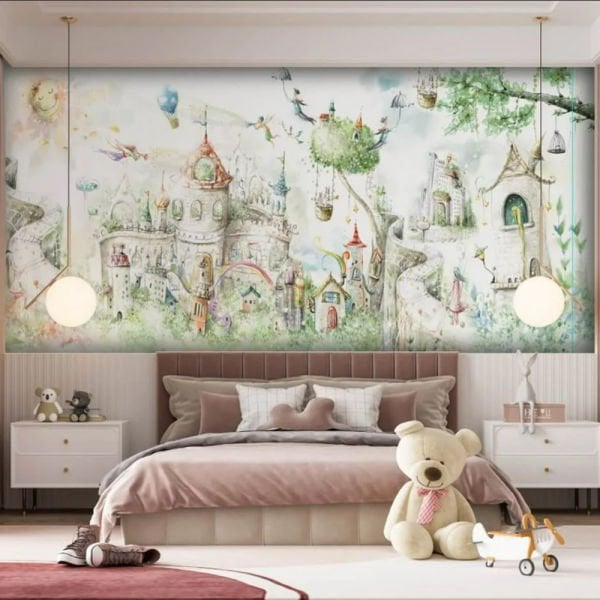 Çocuk Odaları Sihirli Dağ Duvar Kağıdı