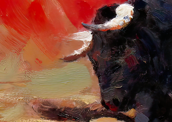 İspanyol Boğa Güreşi Tasarım Duvar Kağıdı