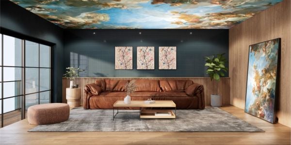 Melekler Bulutlar Mitolojik Duvar Kağıdı