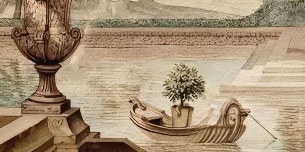 Tarihi Surlar Ağaçlar Duvar Kağıdı