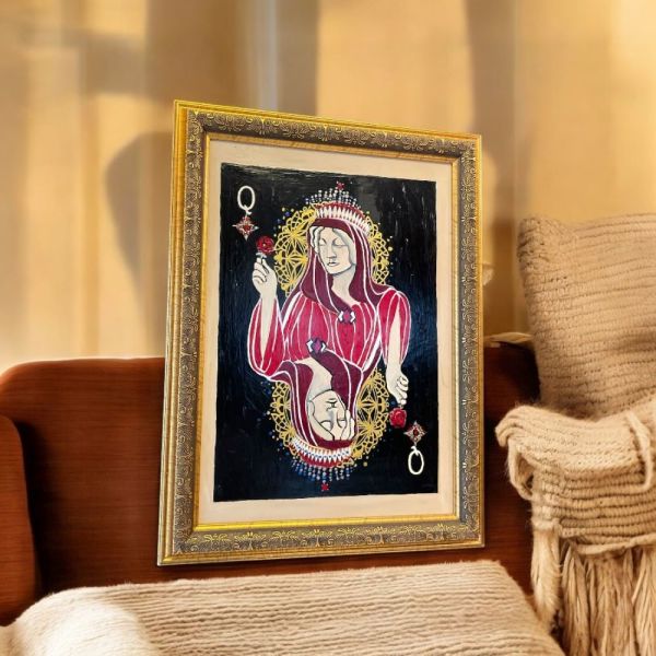 Yağlı Boya Tablo Gold Eskitme Çerçeveli