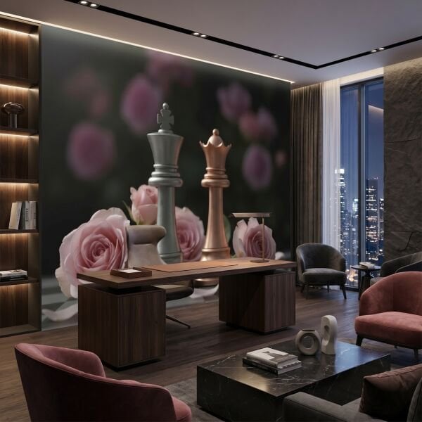 Romantik Satranç Aşkı Duvar Kağıdı