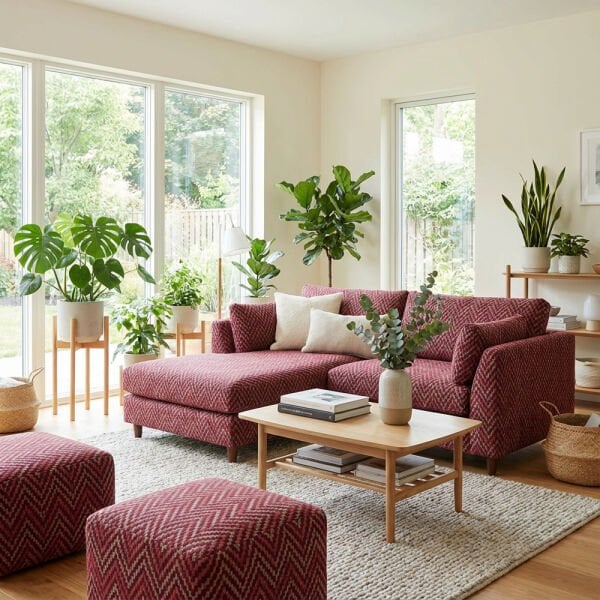 Zigzaglı Döşemelik Ve Perdelik Kumaş