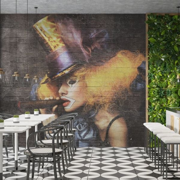 Figüratif Desen Palyanço Duvar Kağıdı