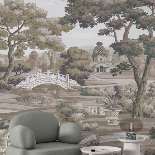 Malikane Köprü Orman İçinde Duvar Kağıdı