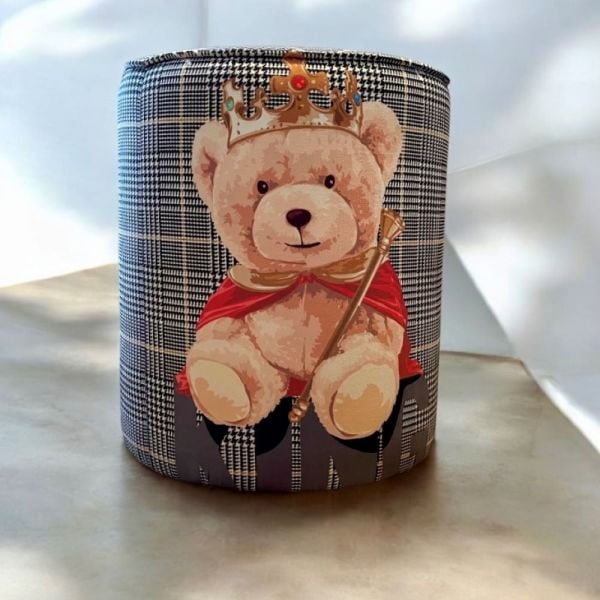 Mr.King Teddy Ekose Kumaşlı Puf