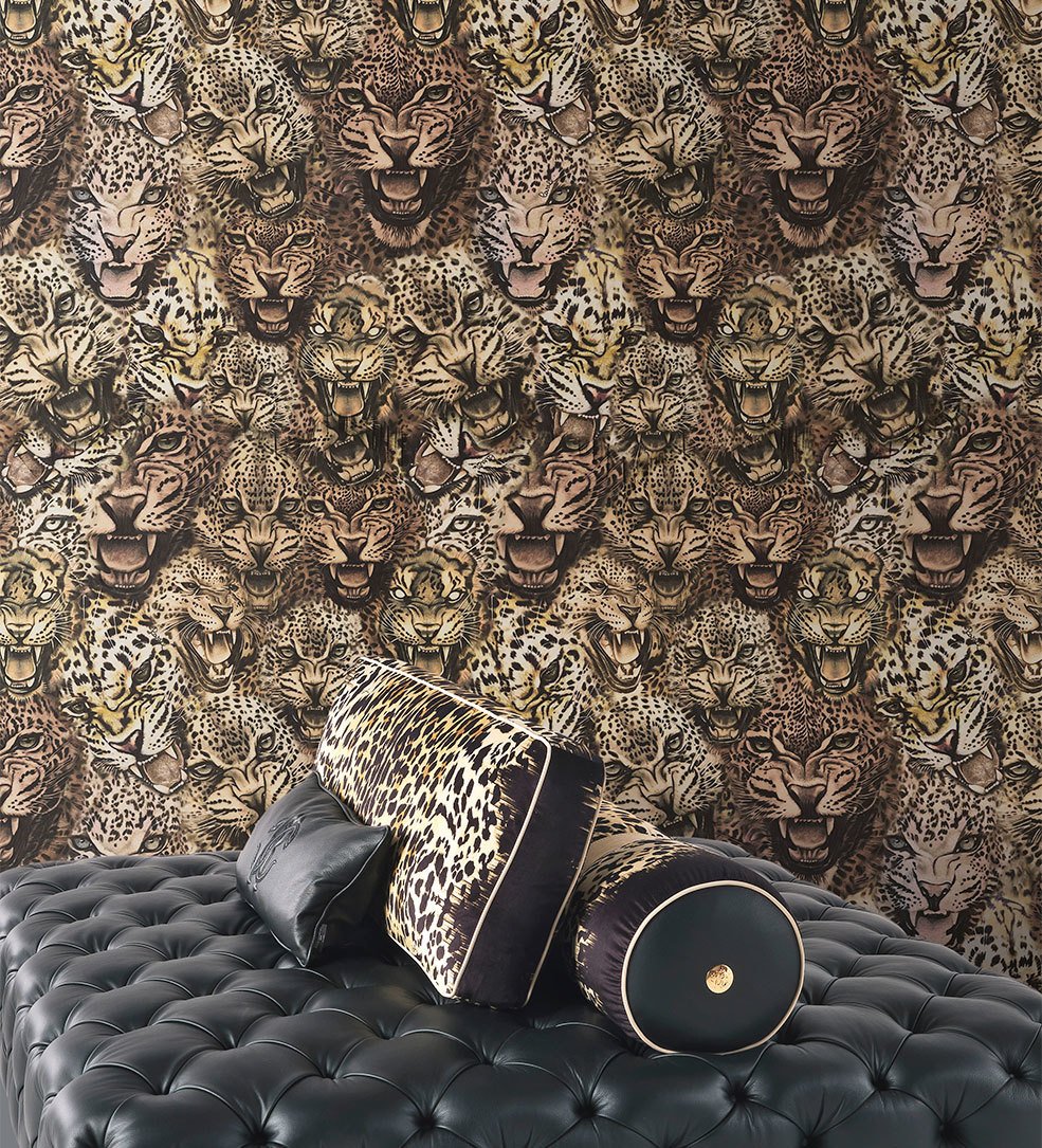 Roberto Cavalli Jaguar Panel Duvar Kağıdı
