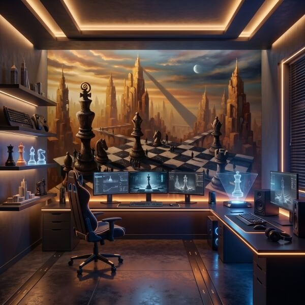 Fantastik Satranç Krallığı Duvar Kağıdı