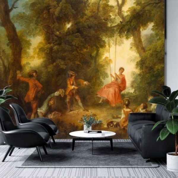 Ormanda Ağaçlarda Sallanan Arkadaşlar Duvar Kağıdı