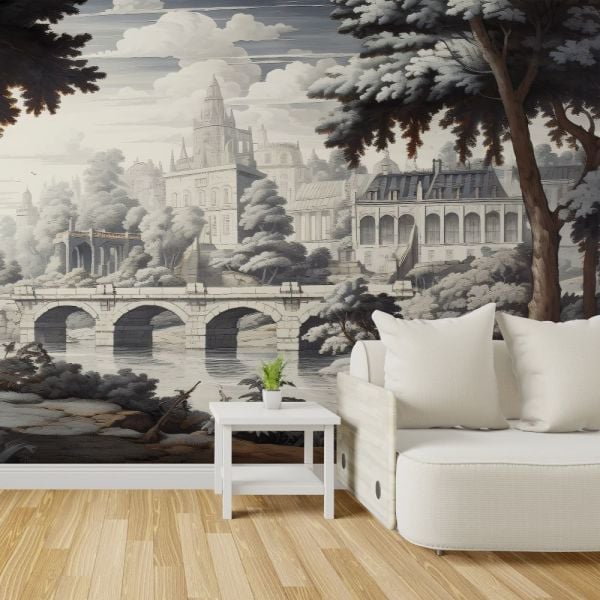 Eski Zamanlar Köprü Ve Ağaçlar Duvar Kağıdı