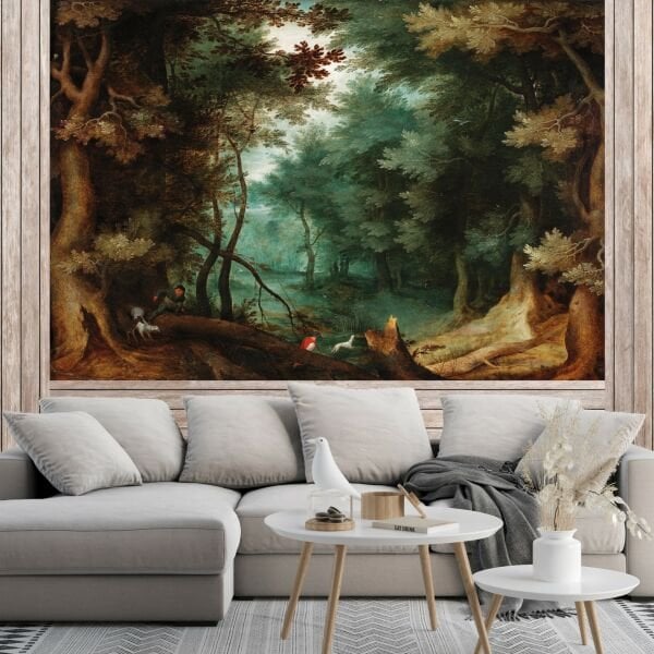 Ormanda Avcılar Köpek Duvar Kağıdı