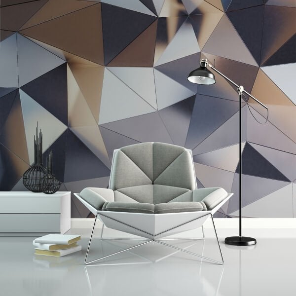 Üç Boyutlu Üçgenler Duvar Kağıdı