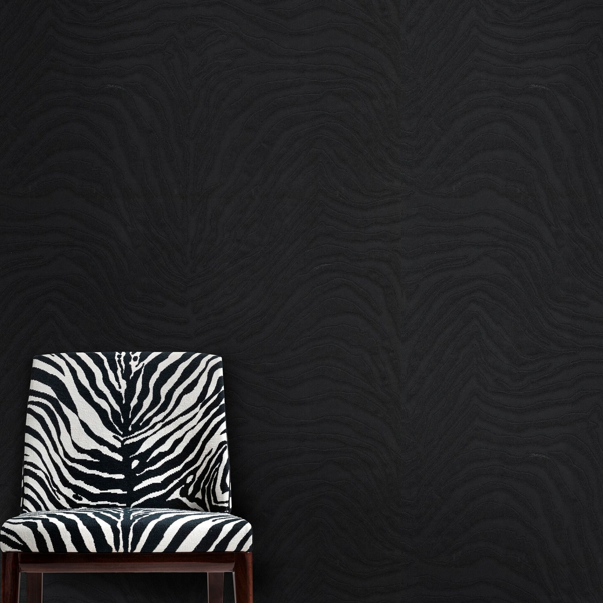 Dolce Gabbana Zebra Siyah Desen Duvar Kağıdı