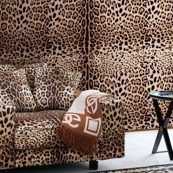 Dolce Gabbana Leopar Desen Duvar Kağıdı
