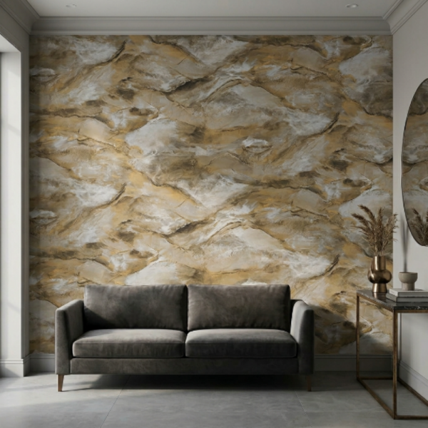 Rima Altera Koleksiyonu İthal Duvar Kağıdı Altera Golden Stone – 541301
