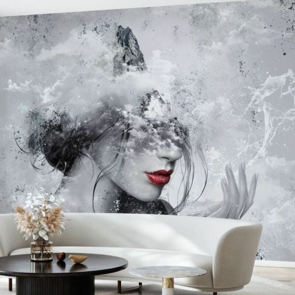 Uva Düşüncelerinde Bulutlar Kadın Pano Kağıt