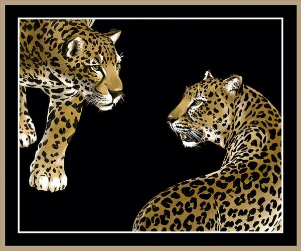 Dolce Gabbana Leoparlar Pano Koleksiyon Duvar Kağıdı