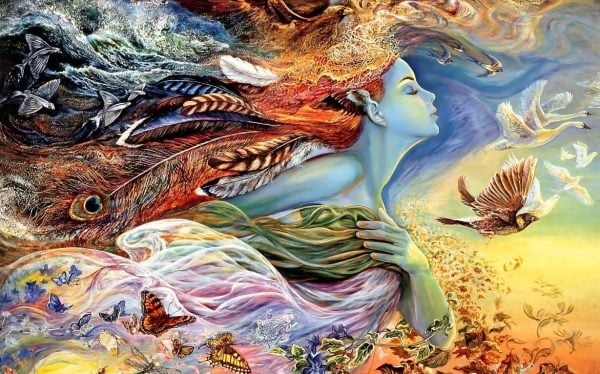 Uva Rüyalar Mistik Kadın Duvar Kağıdı