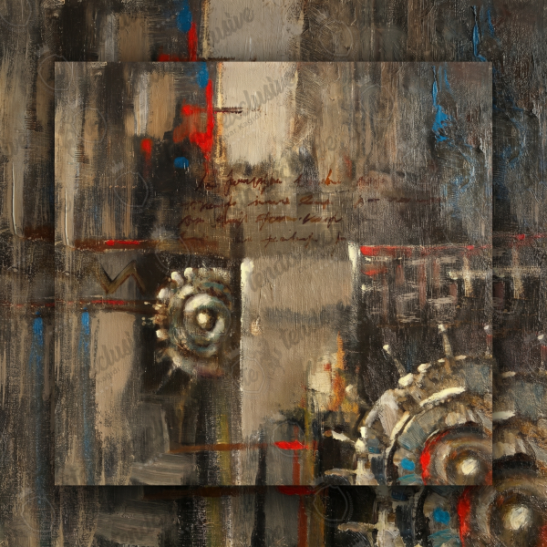 Yağlı Boya Boyutlu Sanatsal Duvar Kağıdı