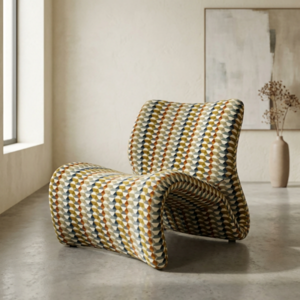 Geometrik Desenli Dokuma Döşemelik Kumaş