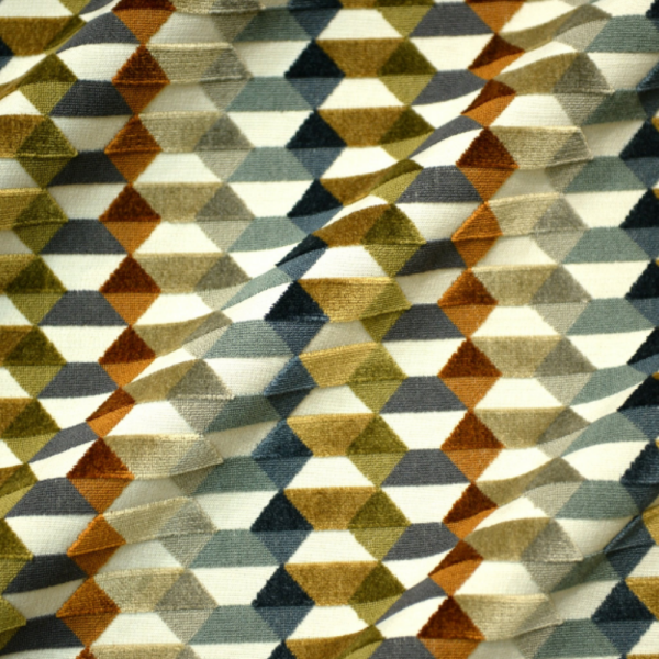 Geometrik Desenli Dokuma Döşemelik Kumaş