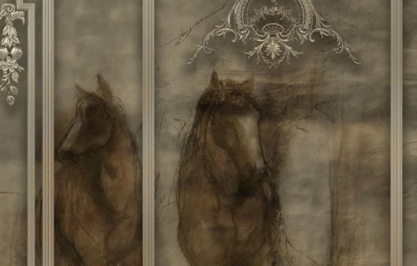 Gölgeler İçinden Gelen Atlar Özel Tasarım Duvar Kağıdı