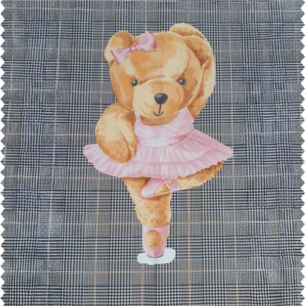 Minik Şirin Balerin Teddy Pano Kumaş