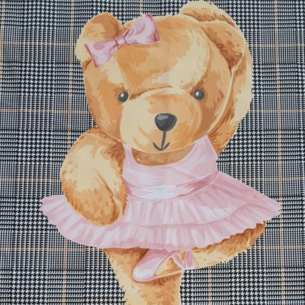 Minik Şirin Balerin Teddy Pano Kumaş