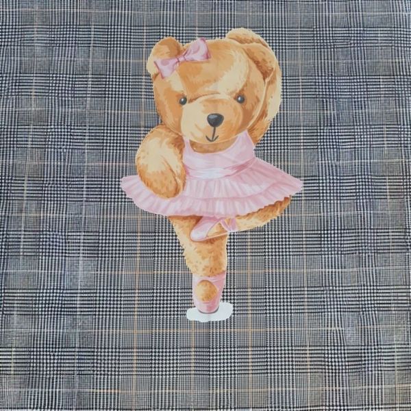 Minik Şirin Balerin Teddy Pano Kumaş