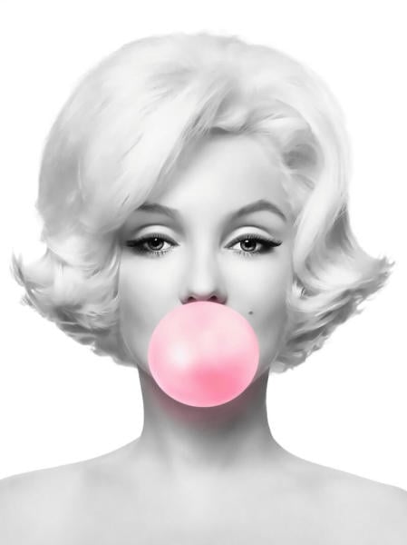 Uva Marilyn Monroe Bubble Gum Pano Duvar Kağıdı