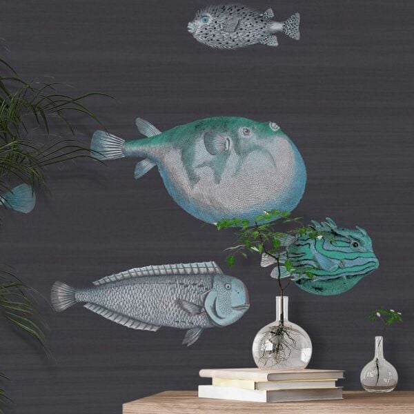 Acquario Balıklı Fornasetti Duvar Kağıdı