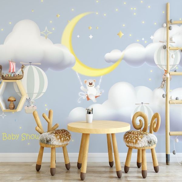 Baby Shower Tasarım Duvar Kağıdı