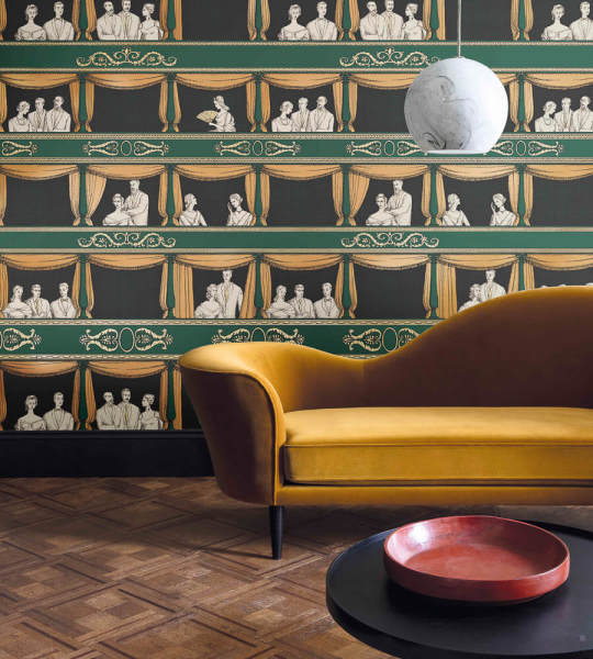 Fornasetti Tiyatro Temalı Duvar Kağıdı