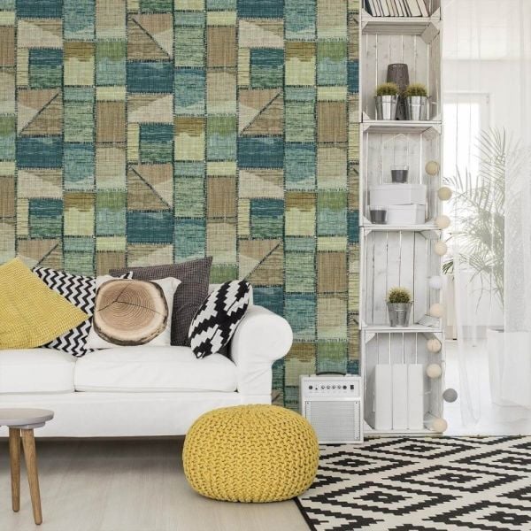 Missoni Home Ambientazione Geometrik Duvar Kağıdı