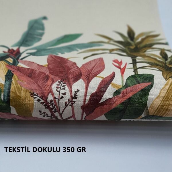 Tropik Ağaçlar Tarihi Bina Tasarım Duvar Kağıdı