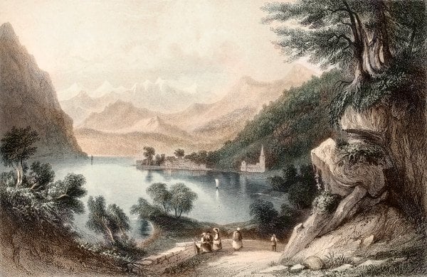 Göl Kenarında İngiliz Kadınları Duvar Kağıdı