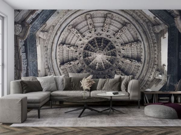 Geçiş Kapısı Sihirli Boyutlu Tasarım Duvar Kağıdı