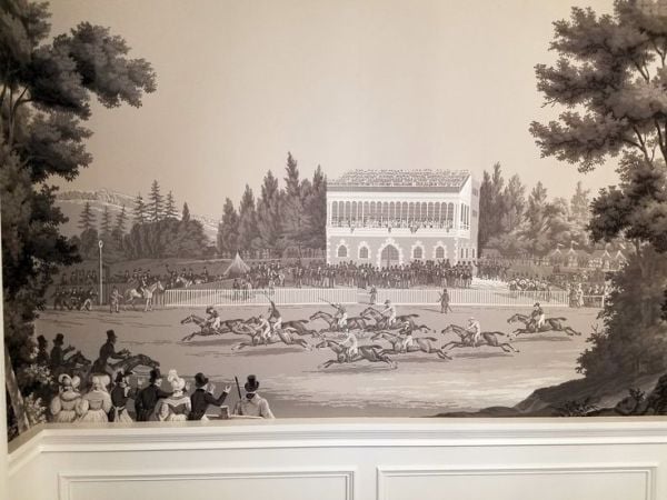 Uva Siyah Beyaz At Yarışı Duvar Kağıdı