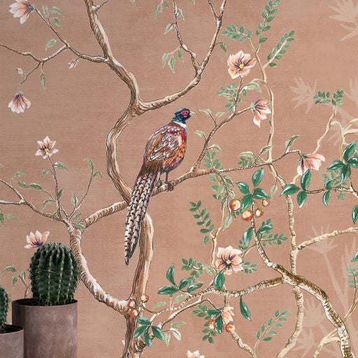 Sakura Çiçekleri Kuşlar Duvar Kağıdı