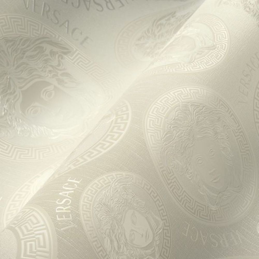 Versace 5 Virtus Krem Renk Duvar Kağıdı