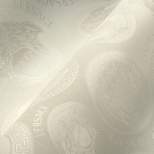 Versace 5 Virtus Krem Renk Duvar Kağıdı