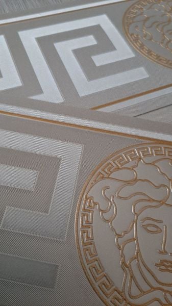 Versace Greek Ker Bordür Şerit Silver