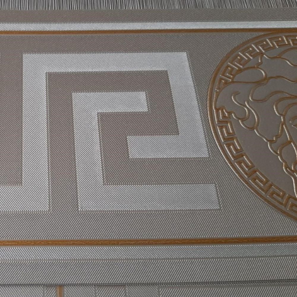 Versace Greek Ker Bordür Şerit Silver