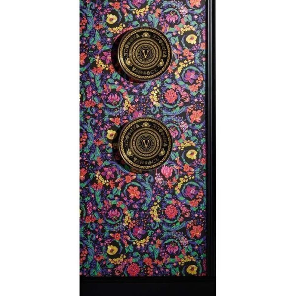 Versace 5 Virtus Renkli Çiçekler Duvar Kağıdı